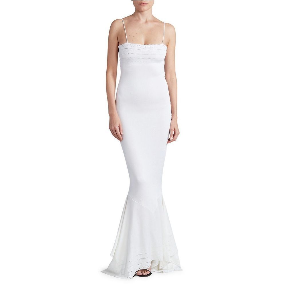 Alexandre Vauthier Openwork Rib-Knit Gown US 4 $2300
